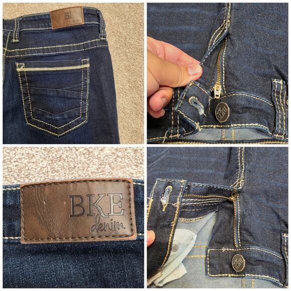 Contrast comfortable sleek BKE Denim Payton Bootcut Jeans Flattering 30L - Picture 14 of 14